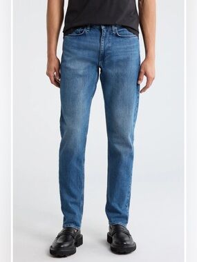 Men's Slim Straight Blue Jeans